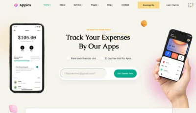 UP1139-expense-tracking-app-landing-page