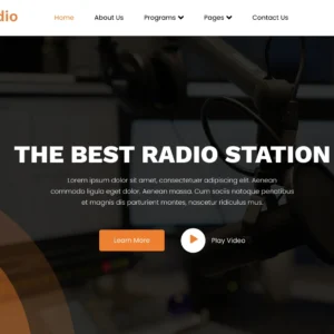 Radio Station & Podcast - WordPress Website