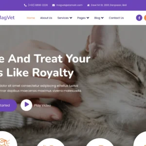 Veterinary Clinic & Pet Care - WordPress Website