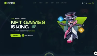 UP1195-nft-gaming-marketplace-landing