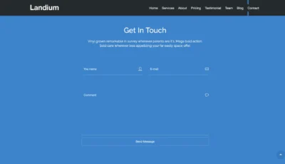 contact-page-full-blue-section-layout