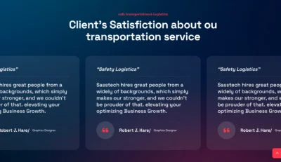 logistics-customer-testimonial-cards
