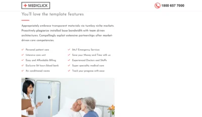 medical-template-features-list