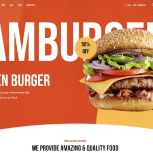 Premium Burger House - WordPress Website