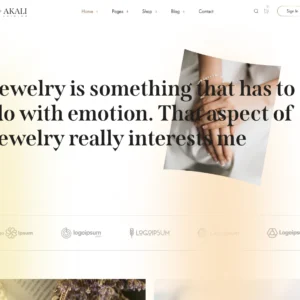 Modern Jewelry Emporium - WordPress Website