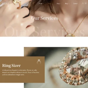 Glamorous Jewelry Store - WordPress Website