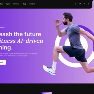 AI Fitness Training - WordPress Website