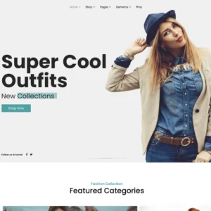 Fashion Outfits E Commerce - WordPress Website