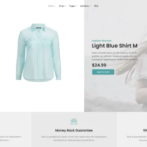 Minimal Fashion Shop - WordPress Website