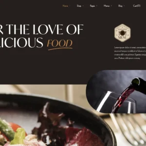 Modern Dining Restaurant - WordPress Website
