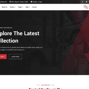 Auto Parts & Repair Center - WordPress Website
