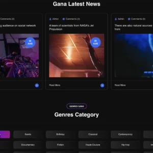 Music Band Portfolio - WordPress Website