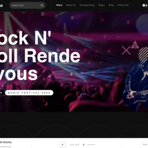 Live Music Festival - WordPress Website