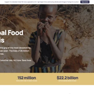 Global Food Relief - WordPress Website