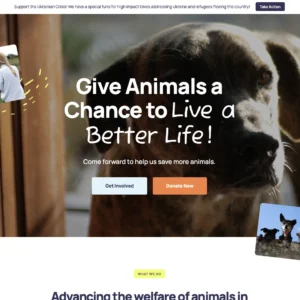 Animal Rescue & Care - WordPress Website