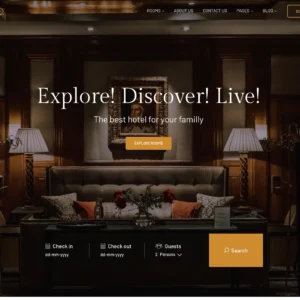 Tropical Resort & Hotel Booking - WordPress Website