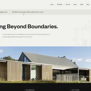 Modern Architecture Home - WordPress Website