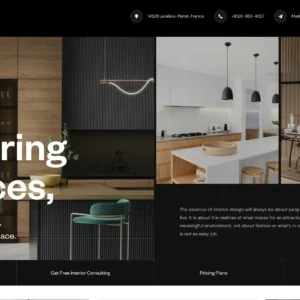 Architect CV & One Page Portfolio - WordPress Website