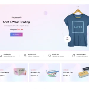 Wearable Print Shop - WordPress Website