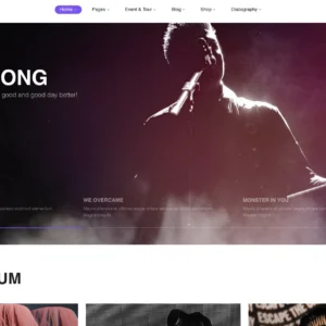 Music Left Sidebar - WordPress Website