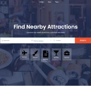 Attraction Finder Directory - WordPress Website