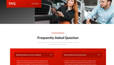 woocommerce-car-service-faq-page-layout