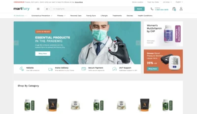 woocommerce-covid-banner-homepage-design
