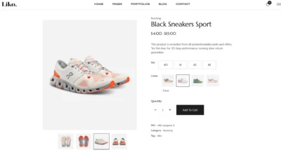 woocommerce-single-sneaker-product-page