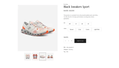 woocommerce-sneaker-product-page