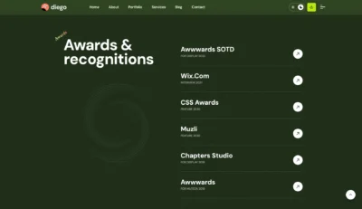 wordpress-awards-recognitions-page