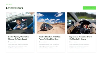 wordpress-car-rental-latest-news-section