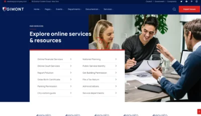 wordpress-city-online-services-page