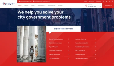 wordpress-city-services-navigation-layout