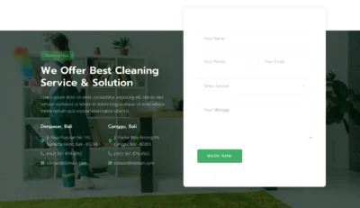 wordpress-cleaning-booking-form-section