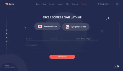 wordpress-contact-page-coffee-chat-section