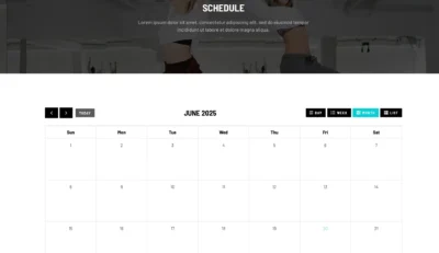 wordpress-dance-calendar-schedule-layout