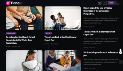 wordpress-dark-mode-mental-category-grid