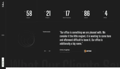 wordpress-dark-testimonial-slick-slider