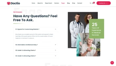 wordpress-faq-doctor-service-section