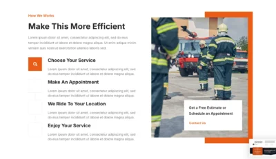 wordpress-firefighter-service-steps-section