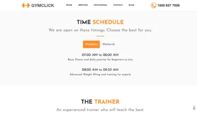 wordpress-fitness-schedule-weekdays-view