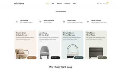 wordpress-furniture-shop-promotions-section