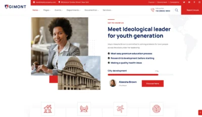 wordpress-government-mayor-profile-section