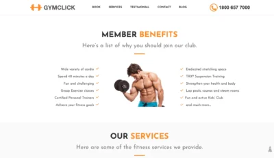 wordpress-gym-membership-benefits-section