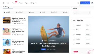 wordpress-magazine-surfing-feature-section
