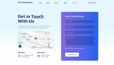 wordpress-map-contact-form-section