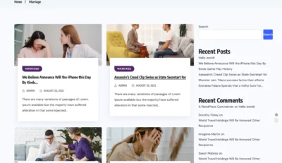 wordpress-marriage-posts-category-section