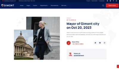 wordpress-mayor-announcement-section
