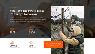 wordpress-nonprofit-impact-stats-section