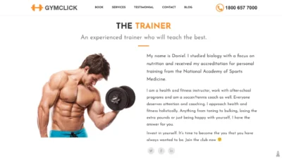 wordpress-personal-trainer-bio-section